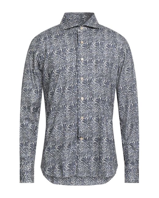 Alessandro Gherardi Blue Shirt Cotton for men
