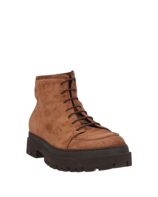 Pantanetti Brown Ankle Boots for men