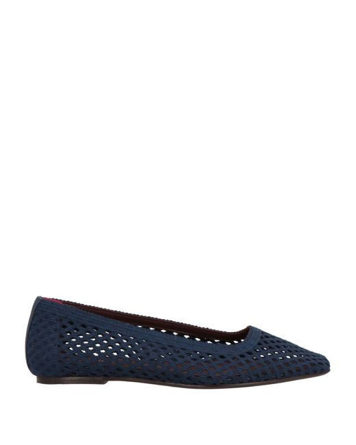 Avril Gau Blue Ballet Flats Textile Fibers