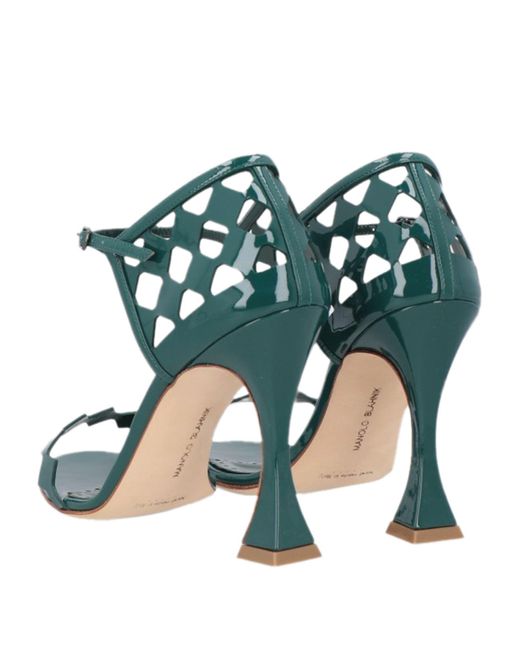 Manolo Blahnik Green Sandals