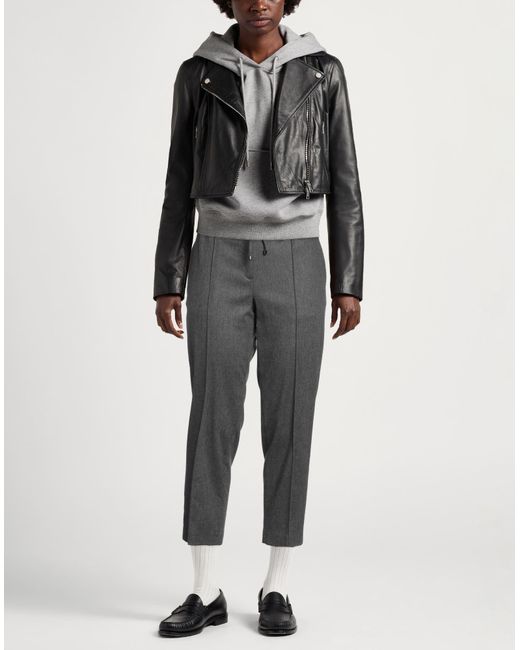 SEVENTY VENEZIA Gray Pants Viscose, Polyester, Virgin Wool, Elastane