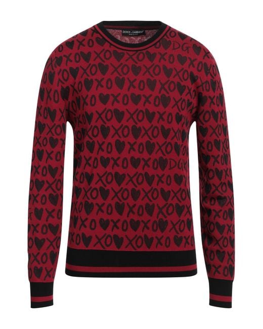 Dolce & Gabbana Red Jumper for men