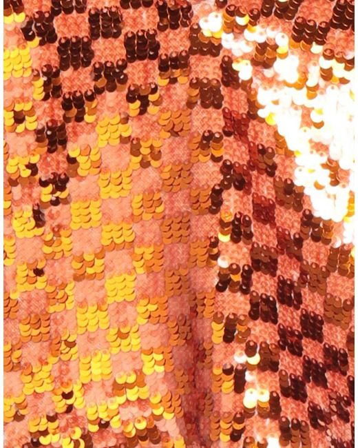 Isabelle Blanche Orange Top Polyester, Acetate