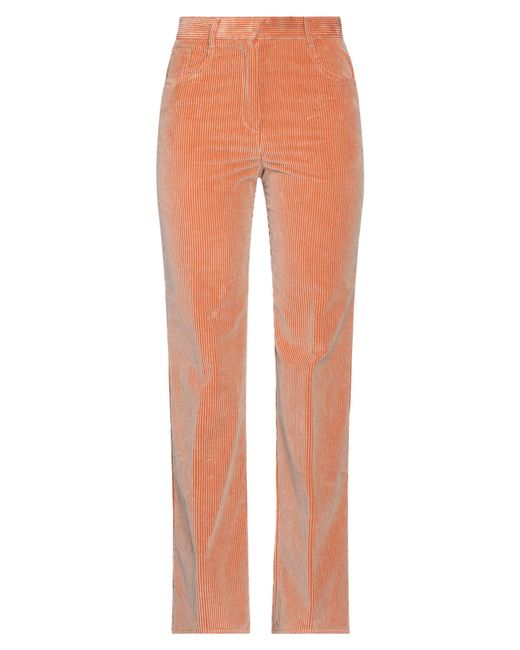 Beatrice B. Orange Pants Cotton