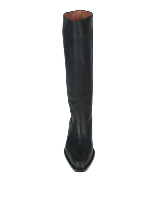 Paris Texas Black Boot Leather