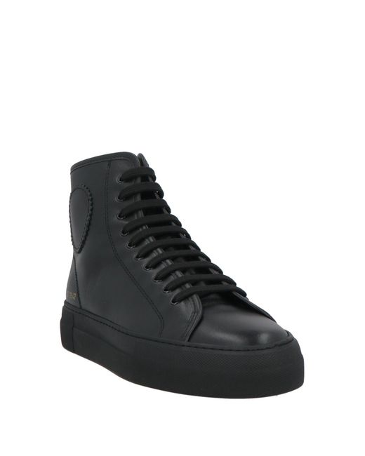 Common Projects Black Sneakers Leather