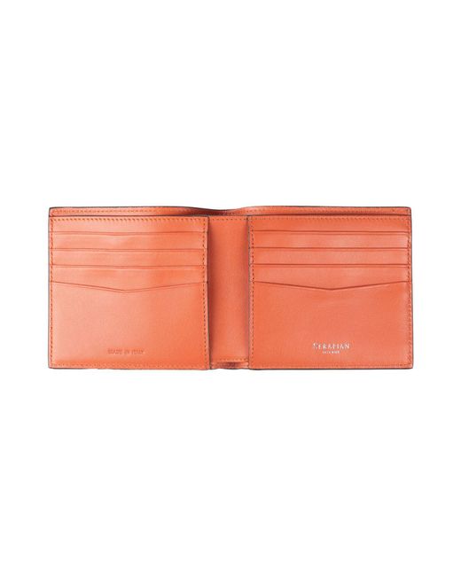Serapian Red Wallet for men