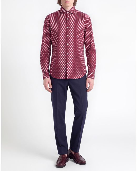 Sonrisa Red Shirt Cotton for men