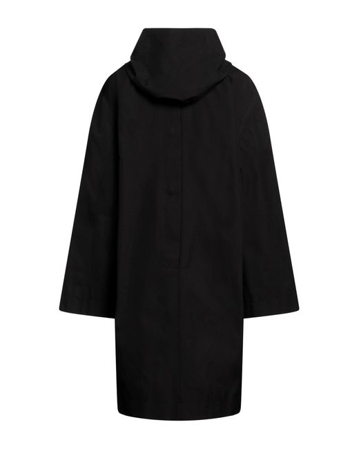 Rick Owens Black Overcoat & Trench Coat
