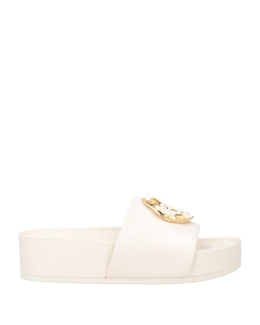 Tory Burch Natural Sandals Leather
