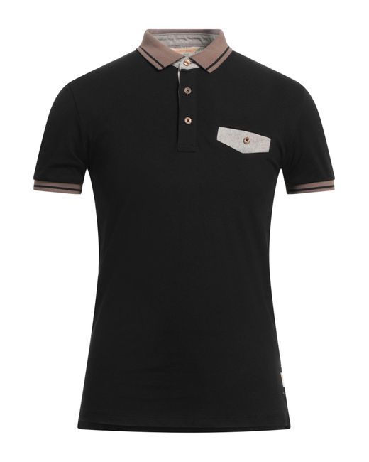 Yes Zee Black Polo Shirt for men