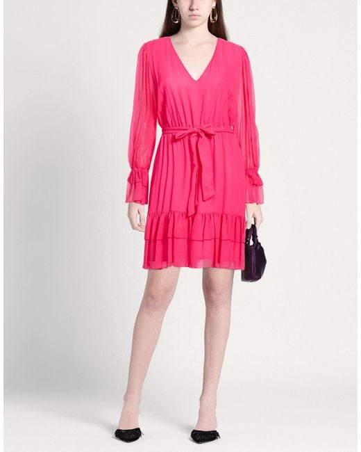 Rebel Queen Pink Mini Dress Viscose