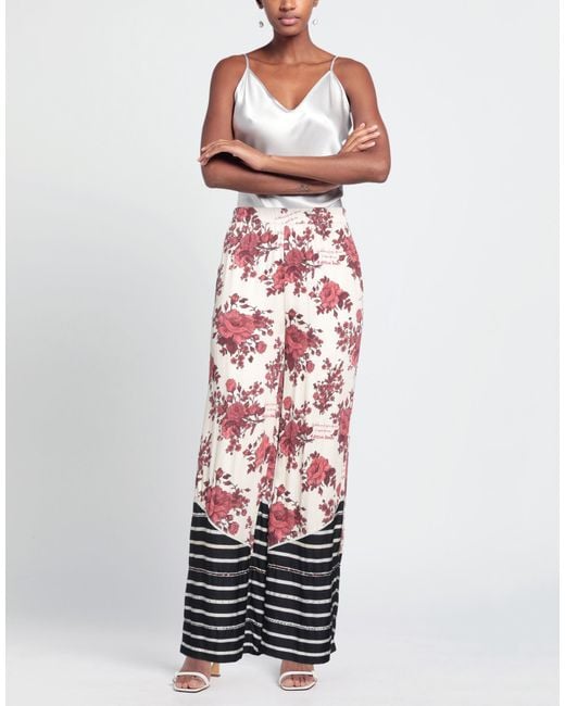 ALESSIA SANTI Red Pants Viscose