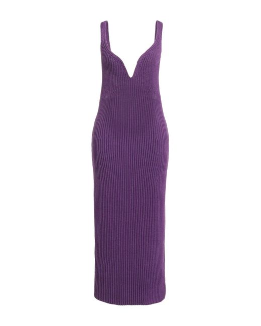 Khaite Purple Midi Dress