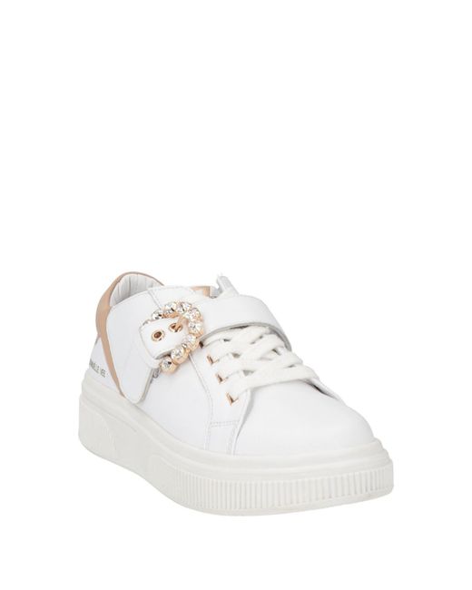 Emanuélle Vee White Sneakers Leather