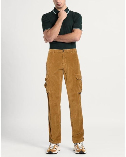 40weft Natural Camel Pants Cotton, Tencel, Elastane for men