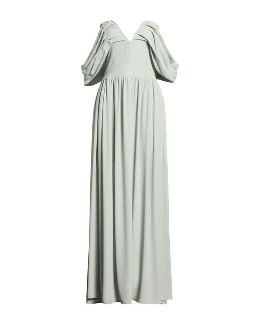 Haveone White Maxi Dress Polyester