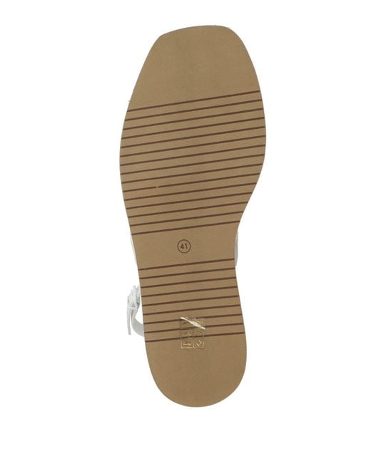 Jeannot White Sandals Leather