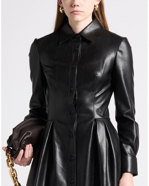 Ermanno Scervino Black Midi Dress Polyamide, Polyurethane Resin