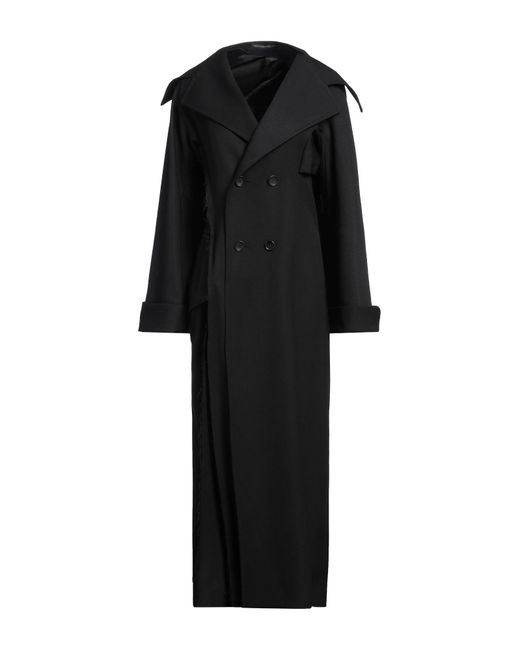 Manteau long et trench Yohji Yamamoto en coloris Black