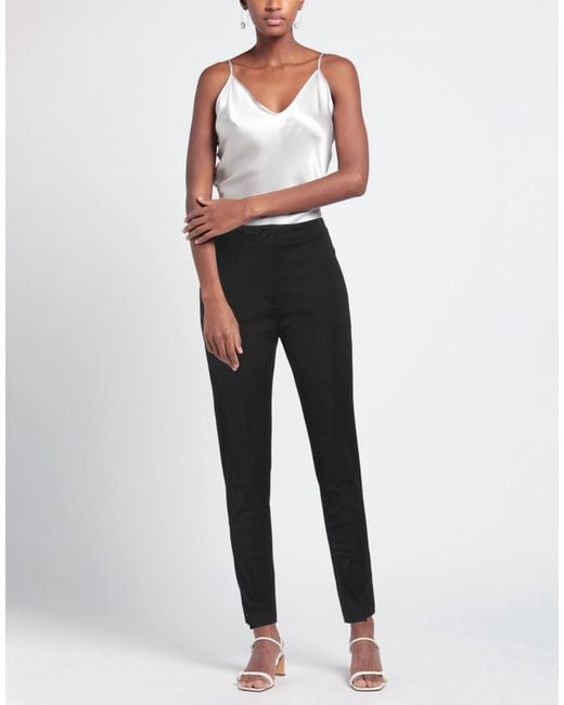 Aspesi Black Pants Cotton, Polyamide, Elastane