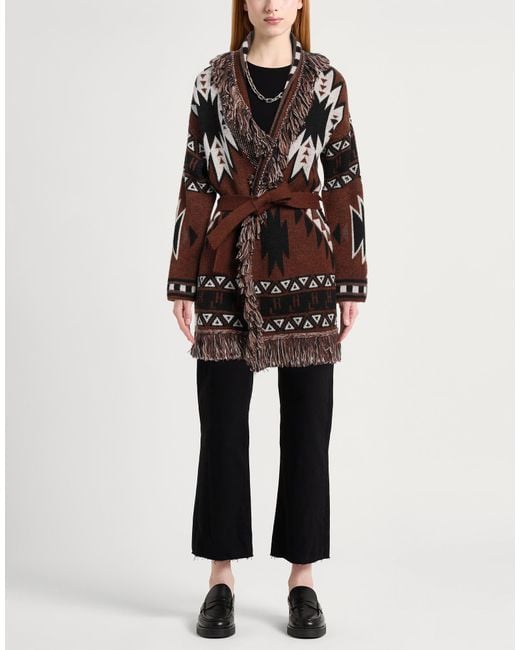 Gaelle Paris Brown Cardigan Viscose, Polyester, Polyamide