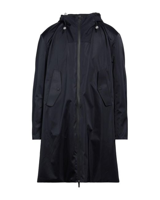 Emporio Armani Blue Overcoat & Trench Coat for men