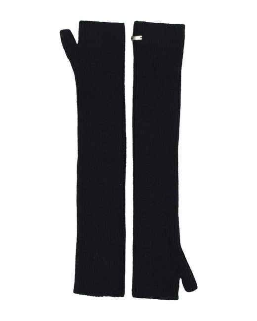 Herno Black Midnight Gloves Acrylic, Wool