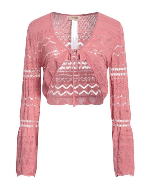 Twin Set Pink Wrap Cardigans