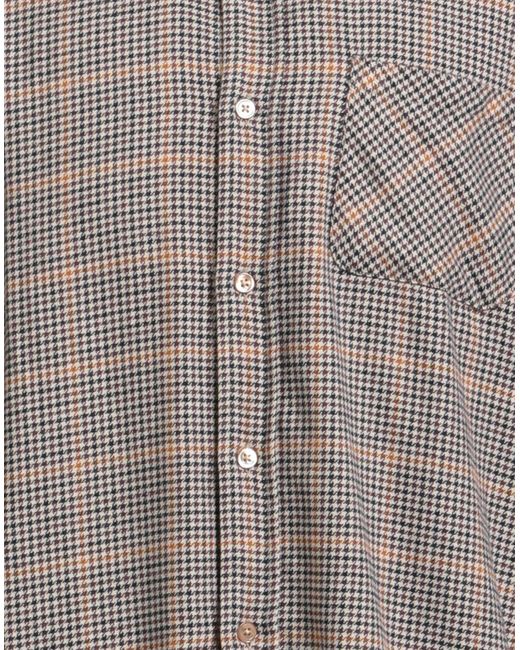 Portuguese Flannel Gray Shirt Cotton for men