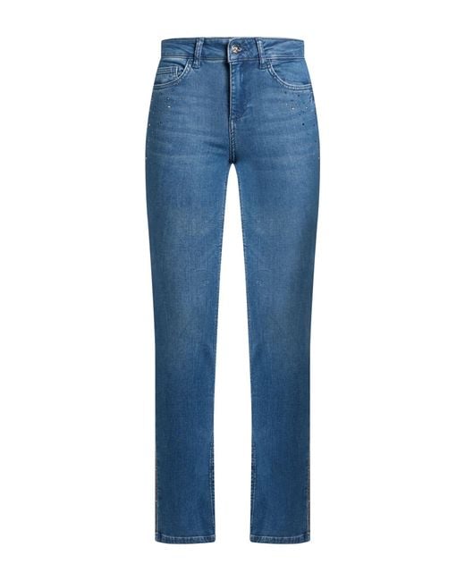 Rebel Queen Blue Jeans Cotton, Lyocell, Polyester, Elastane