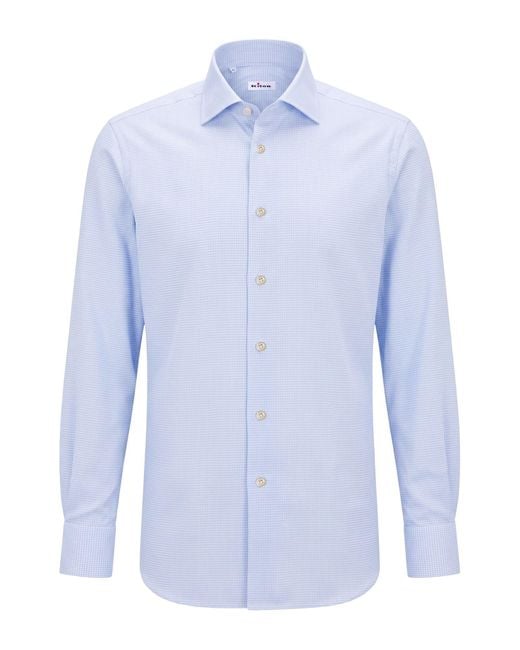 Kiton Blue Sky Shirt Cotton for men