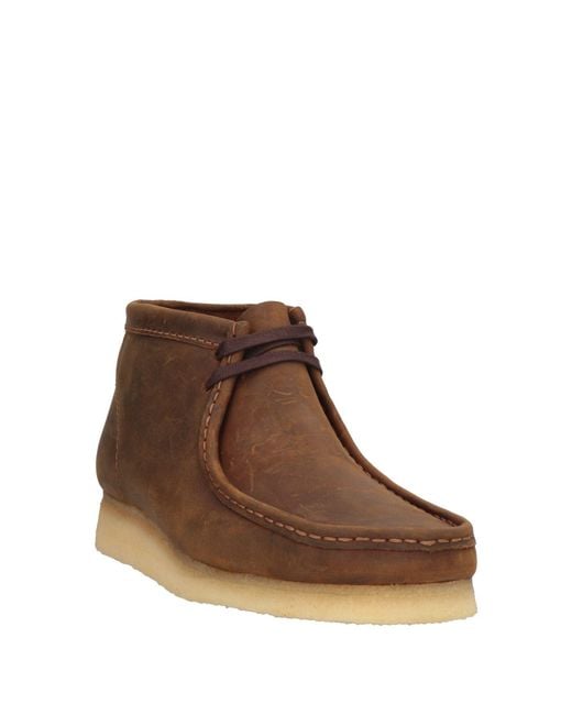Clarks Brown Ankle Boots Leather for men