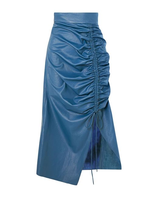 Matériel Blue Midi Skirt