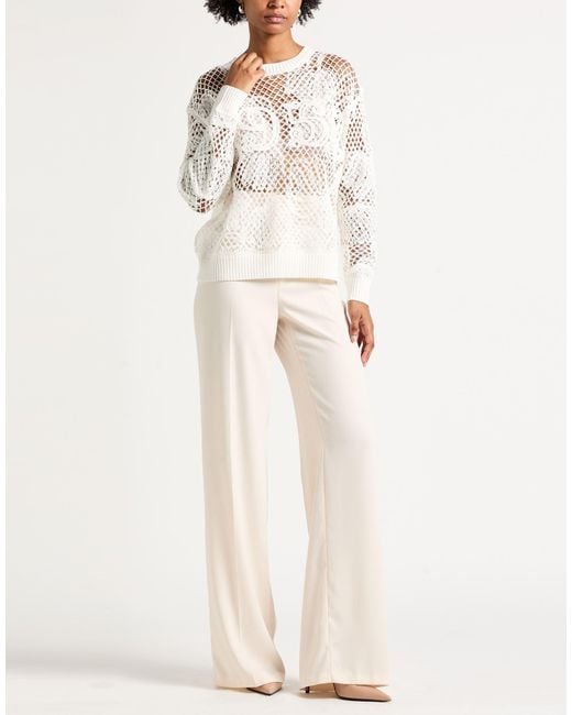 Max Mara White Pullover