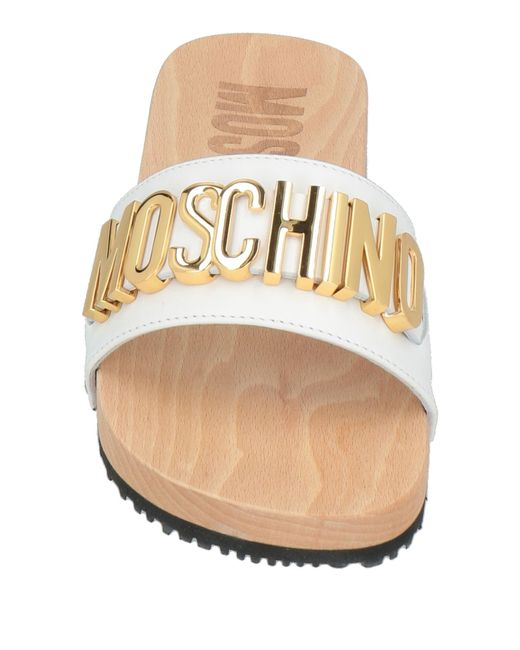 Moschino White Sandals