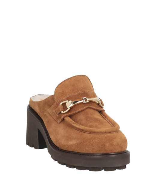 Doucal's Brown Mules & Clogs