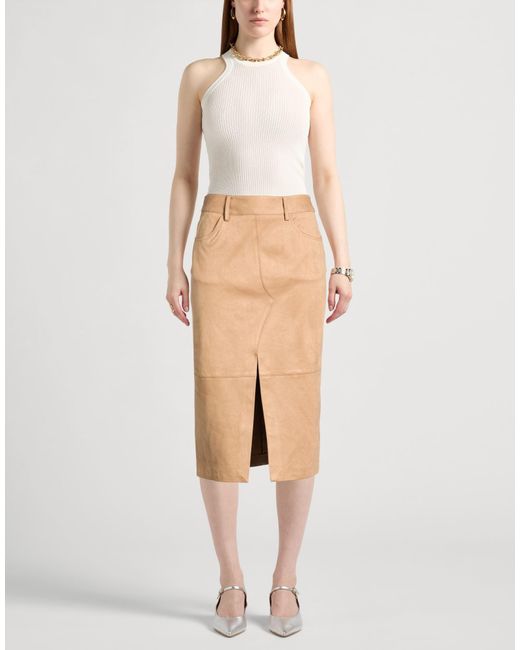 Imperial Natural Midi Skirts