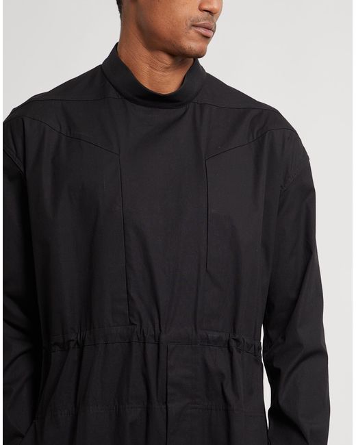 Rick Owens Black Jumpsuit Polyamide, Polyethylene for men