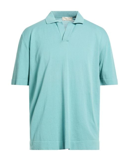 FILIPPO DE LAURENTIIS Blue Sweater Cotton for men