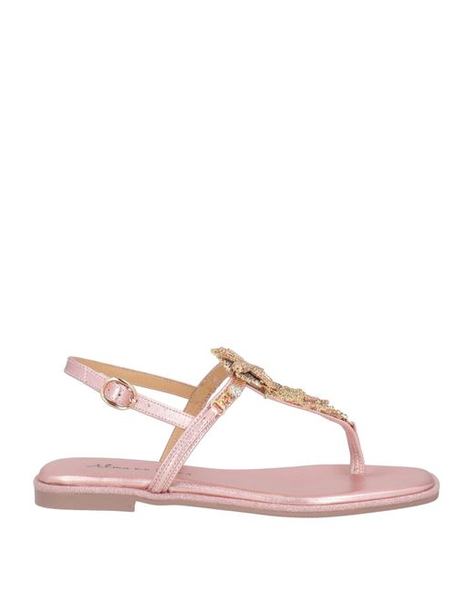 Alma En Pena. Pink Thong Sandal