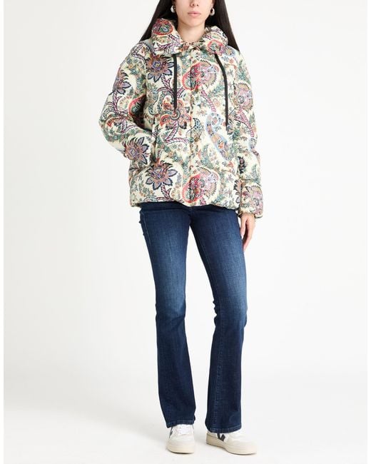 Etro White Puffer Polyester