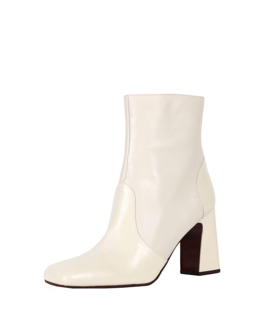Chie Mihara White Ankle Boots