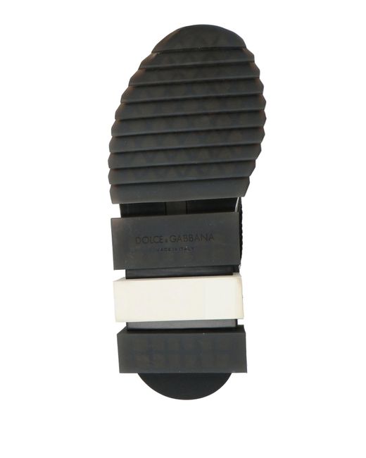 Dolce & Gabbana Black Sneakers Polyester, Viscose