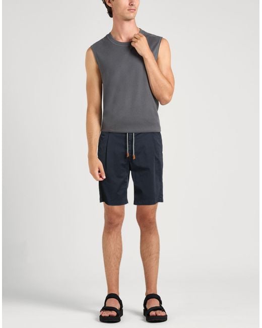 Eleventy Blue Shorts & Bermuda Shorts Cotton, Elastane for men
