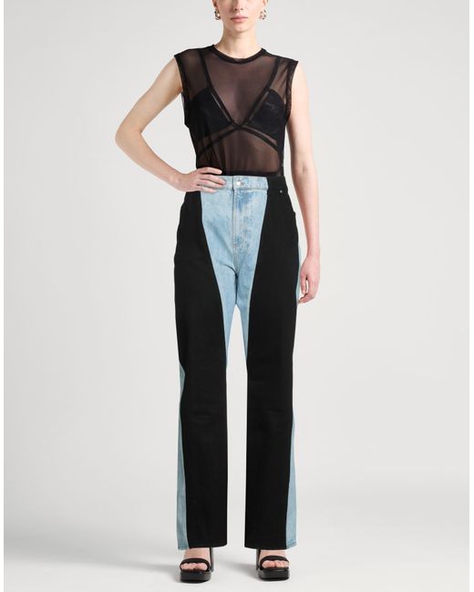Mugler Black Jeans Organic Cotton