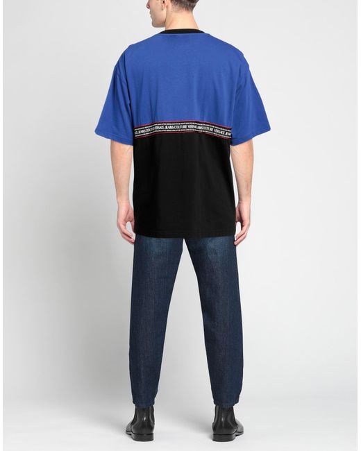 Versace Blue T-Shirt Cotton for men