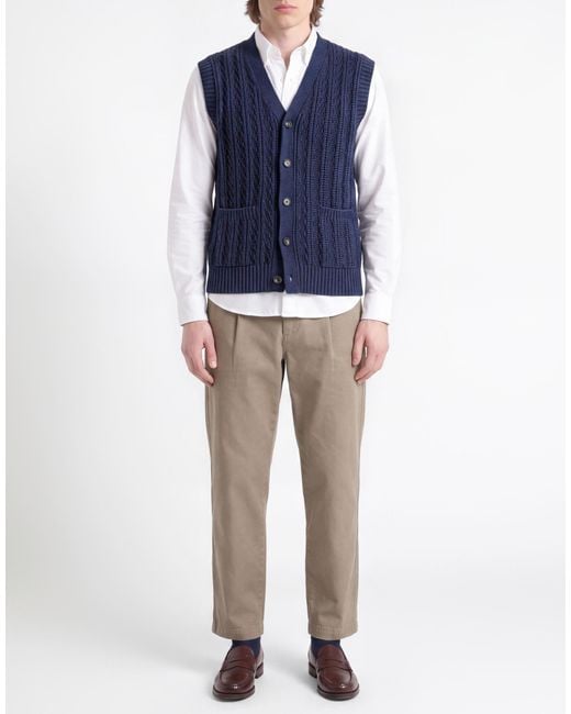 Circolo 1901 Blue Cardigan Merino Wool for men