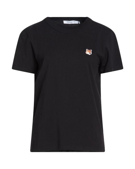 Maison Kitsuné Black T-Shirt Cotton