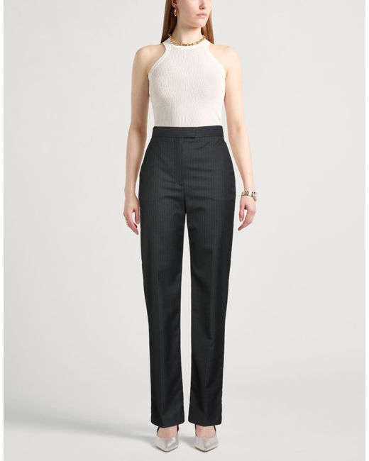 McQueen Black Pants Wool